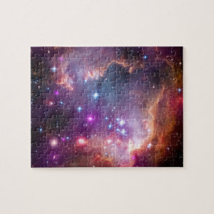 Purple Stars Galaxy Space Astronomy Jigsaw Puzzle