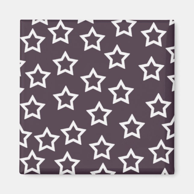 Purple Stars Magnet (Front)