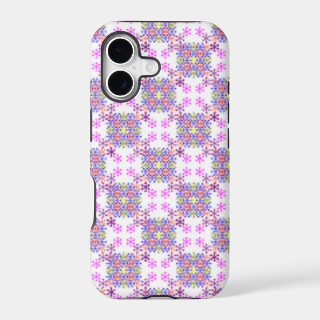 PURPLE STARS PATTERN IPHONE CASE (Back)