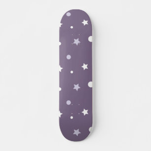 Purple Stars Skateboard Deck