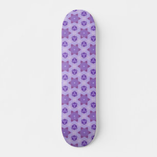 Purple Stars Skateboard Deck