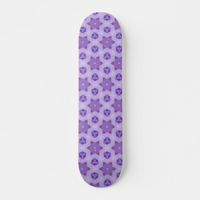 Purple Stars Skateboard Deck (Front)