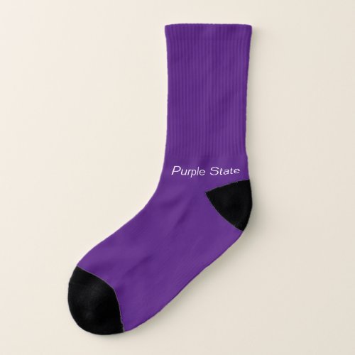 Purple State Personalized socks