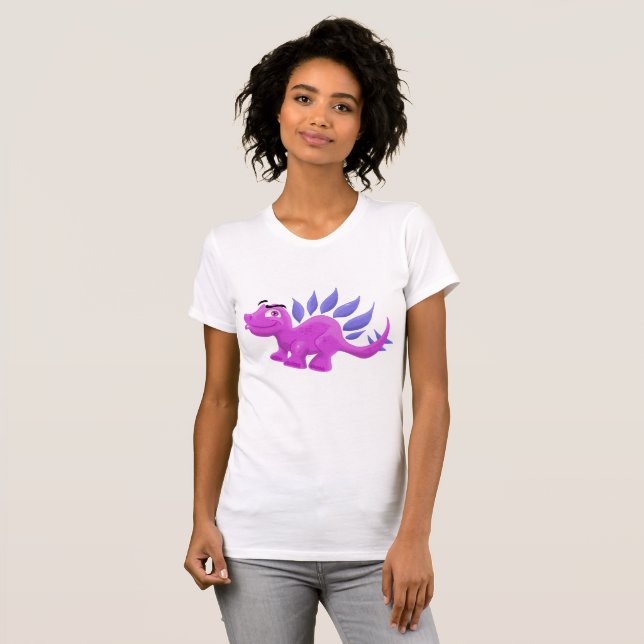 Purple Stegosaurus T-Shirt (Front Full)