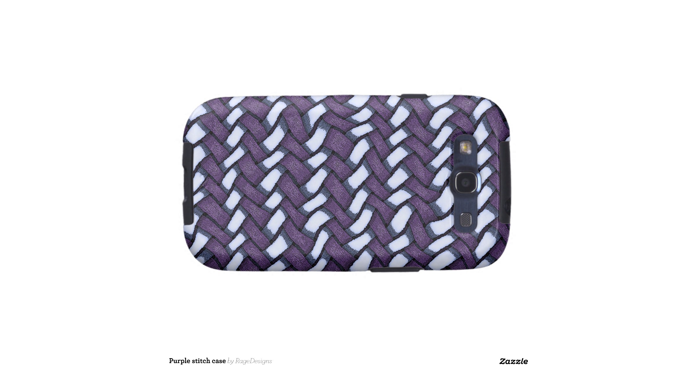 Purple stitch case galaxy SIII covers | Zazzle