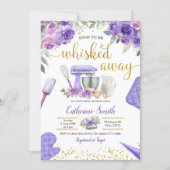 Purple Stock the Kitchen Bridal Shower Invitation (Front)