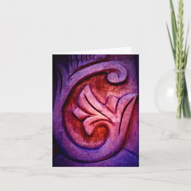 Purple Stone Art Card (Front)