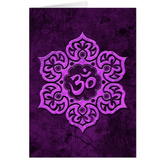 Purple Stone Floral Om (Front)