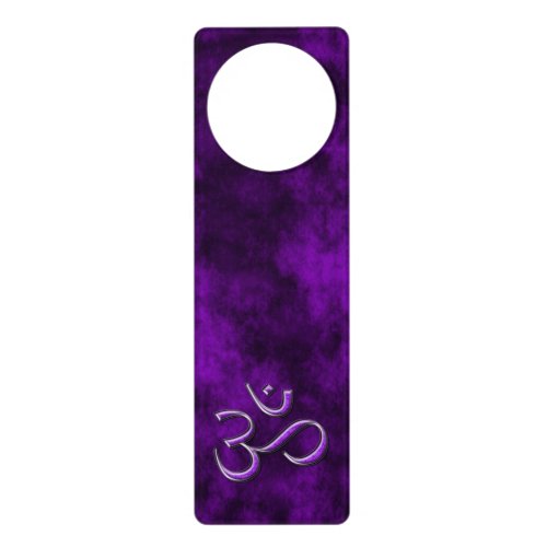 Purple Stone Om Door Hanger