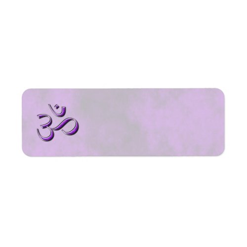 Purple Stone Om Label