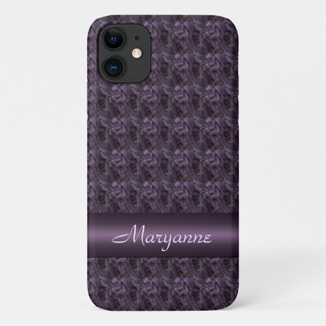 Purple Stone Tiled Design Case-Mate iPhone Case (Back)