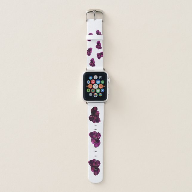 Purple Stones Amethyst Quartz Watch Band (Front)