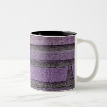 Purple Stones Two-tone Coffee Mug by DonnaGrayson_Photos at Zazzle