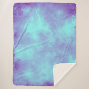 Purple Storm cloud effect Sherpa Blanket