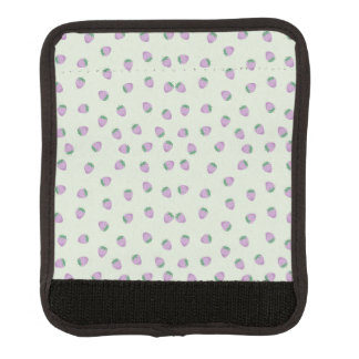 Purple Strawberries Pattern Luggage Handle Wrap