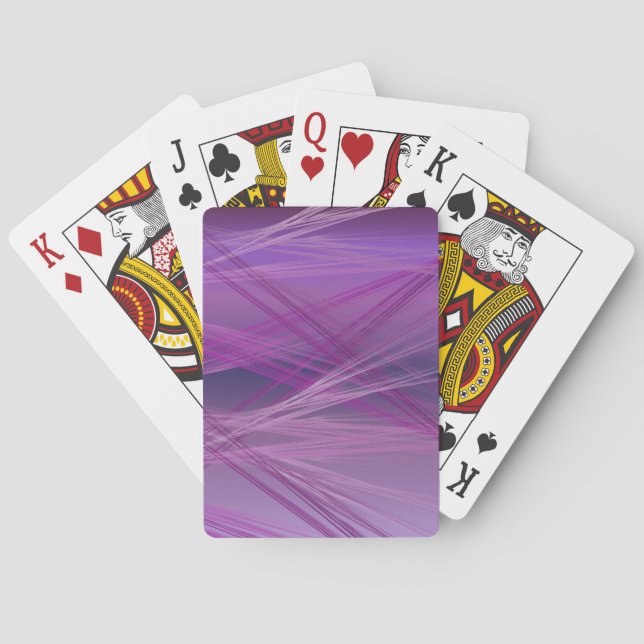 Purple Streaks Poker Cards (Back)