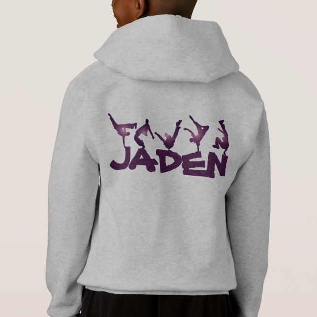 Purple Street Dancers (Add any name!) Hoodie (Back)