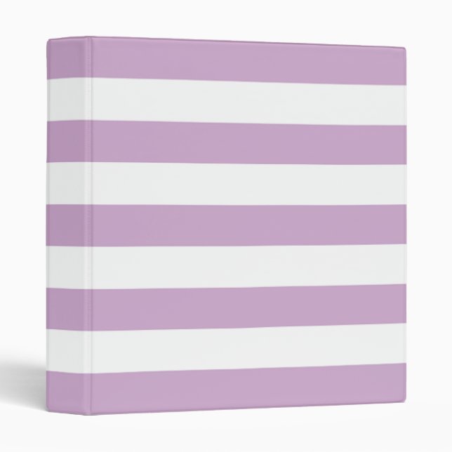 Purple Stripe 3 Ring Binder (Front/Spine)
