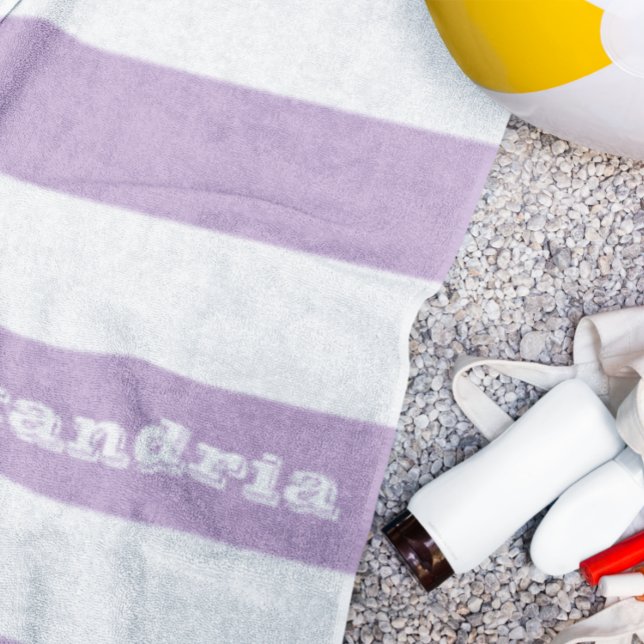 Purple Stripe Beach Towel (Creator Uploaded)