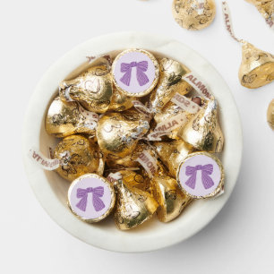 Purple Stripe Bow Hershey®'s Kisses®