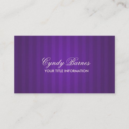 Purple Stripe Business Card