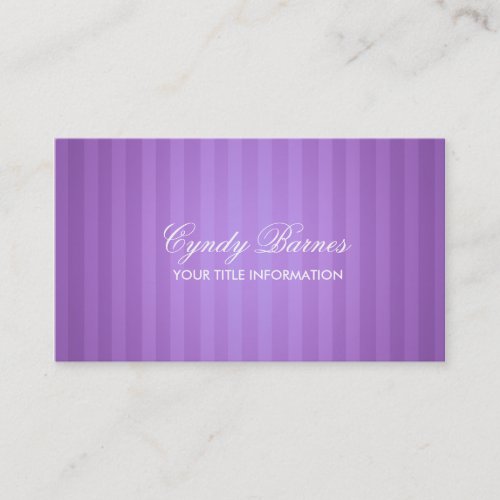 Purple Stripe Business Card