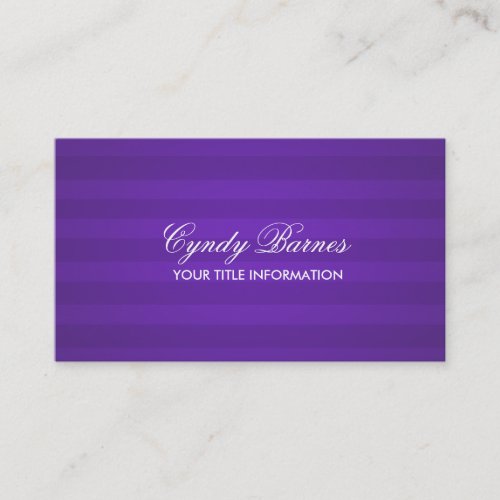 Purple Stripe Business Card
