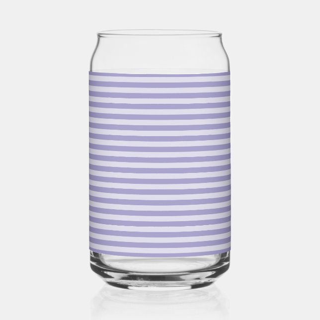 Purple Striped Can Glass (Front)