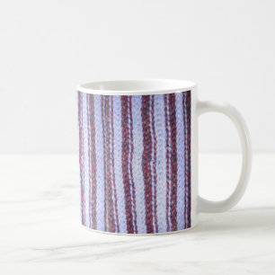 Purple Striped "Crocheted" mug