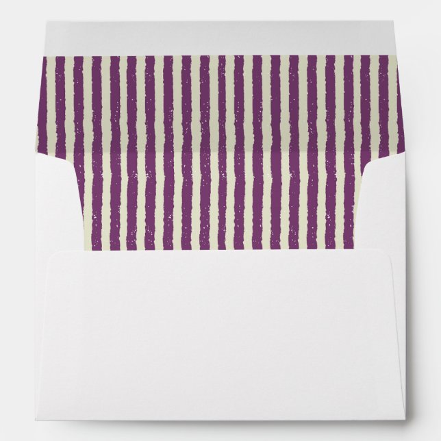 Purple striped interior envelope (Back (Bottom))