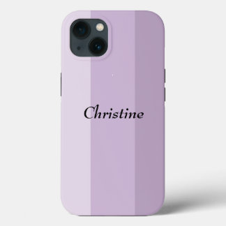 Purple Striped Ombre Custom iPhone 13 Case