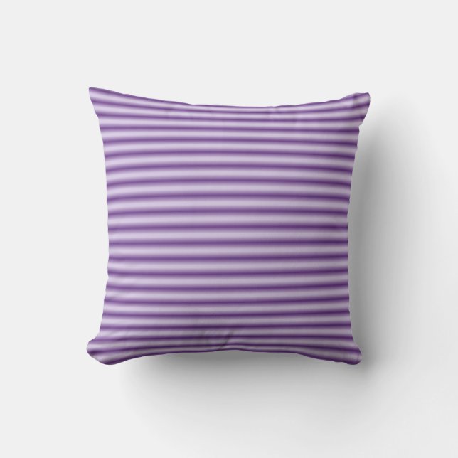 Purple Striped Pillow (Front)