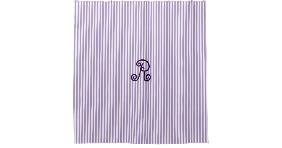 Purple Striped Shower Curtain Zazzle Com