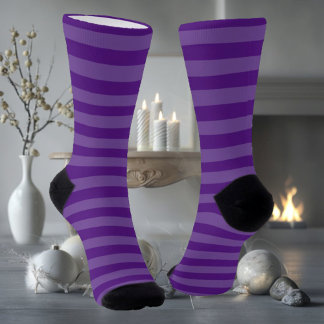 Purple Striped Socks