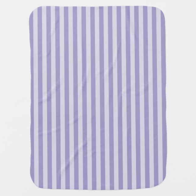 Purple Stripes Baby Blanket (Front)