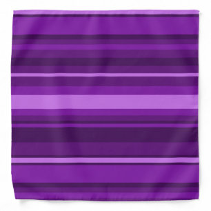 Purple stripes bandana