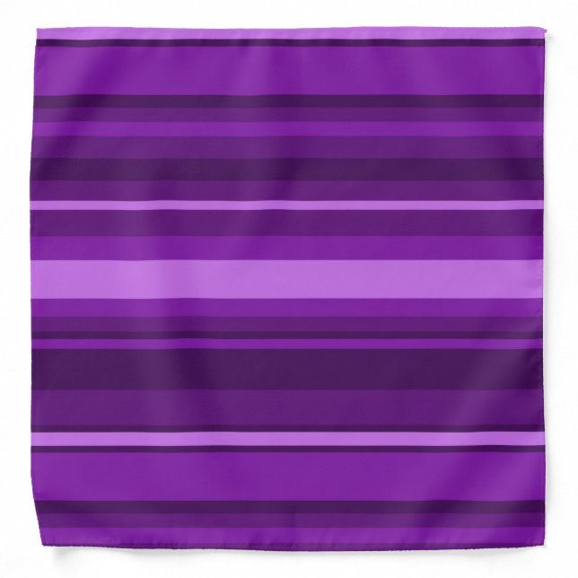 Purple stripes bandana (Front)