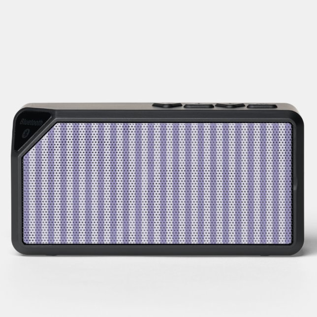 Purple Stripes Bluetooth Speaker (Front)