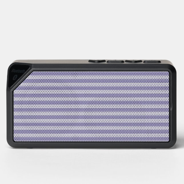 Purple Stripes Bluetooth Speaker (Front)