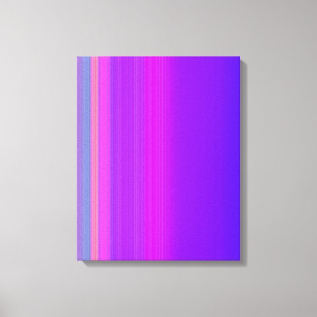 Purple stripes canvas print (Front)