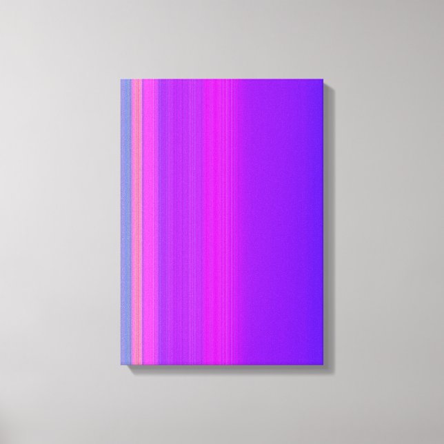 Purple stripes canvas print (Front)