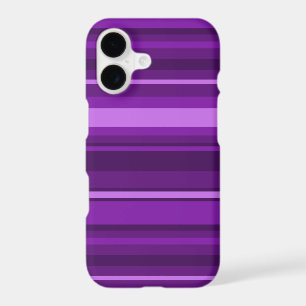 Purple stripes iPhone 17 case