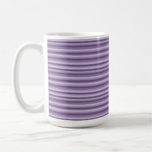 Purple stripes coffee mug