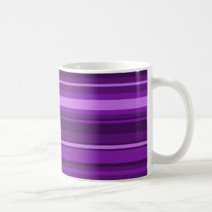 Purple stripes coffee mug