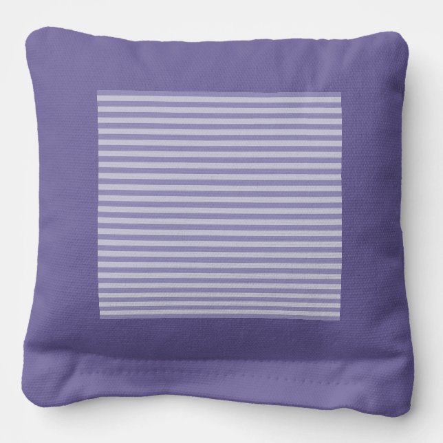 Purple Stripes Cornhole Bags (Front)