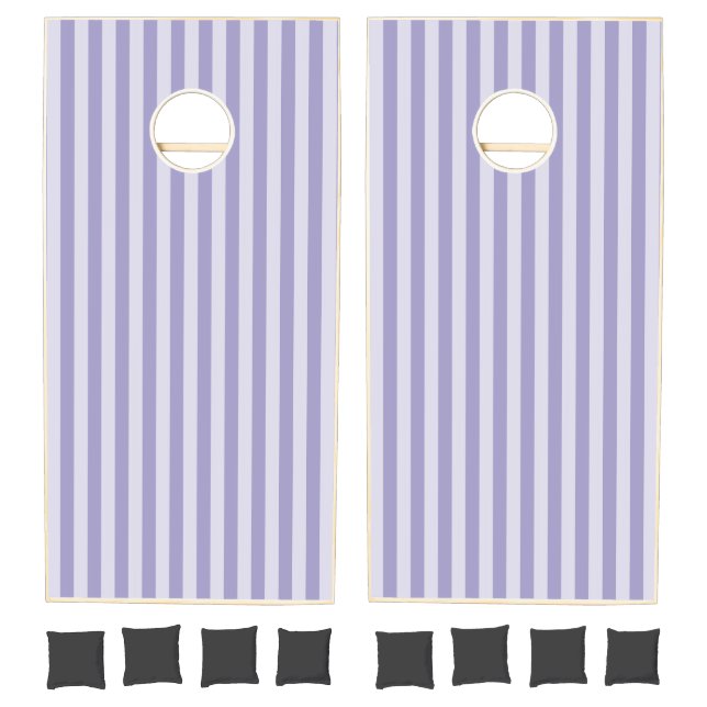 Purple Stripes Cornhole Set (Set)