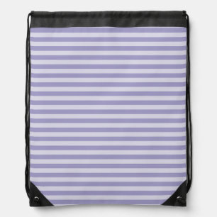 Purple Stripes Drawstring Bag