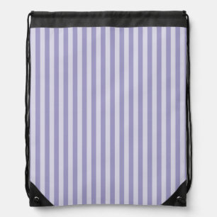 Purple Stripes Drawstring Bag