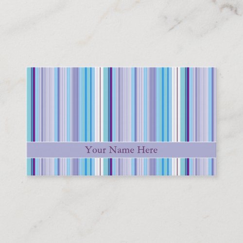 Purple Stripes Elegant Business Card Templates