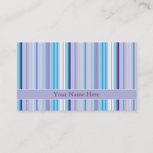 Customizable Purple Stripes Elegant Business Card Templates